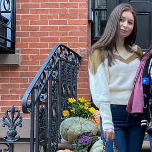 & Other Stories Mock Neck Puff Slv Sweater